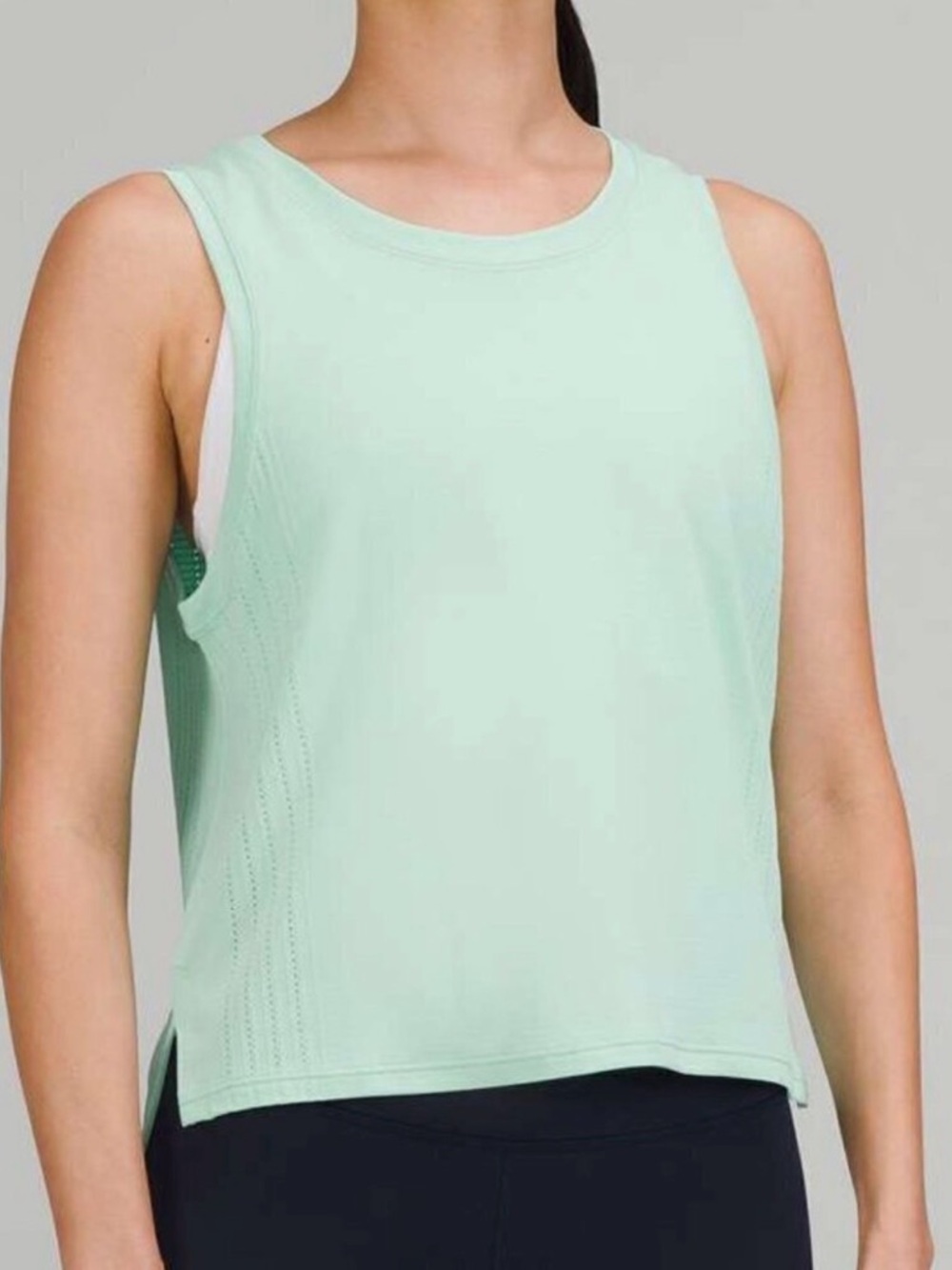 Lululemon Train to Be Tank in WILD MINT